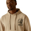 ARIAT DRINKING BUDDIES BEIGE HOODIE - MENS HOODIE  - 10062502