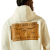ARIAT SHIELD STEERHEAD OATMEAL - MENS HOODIE  - 10062499