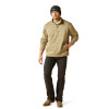 ARIAT CALDWELL 1/4BUTTON LIGHT BROWN - MEN SWEATER  - 10062482