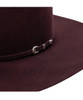 RODEO KING OPEN CROWN 4 1/2" BRIM - HAT FELTS  - OC 10X BLACKCHERRY FELT