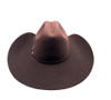 RODEO KING TOP HAND CROWN 4 1/4" BRIM - HAT FELTS  - TC 10X BLACKCHERRY FELT