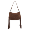 WRANGLER FRINGE COFFEE BUCKLE HOBO - LADIES PURSES  - WG241-2022CF