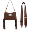 WRANGLER FRINGE COFFEE BUCKLE HOBO - LADIES PURSES  - WG241-2022CF