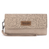 WRANGLER WESTERN FLORAL TOOLED TAN - ACCESSORIES WALLET  - WG196-W056TN