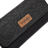 WRANGLER WESTERN FLORAL TOOLED BLACK - ACCESSORIES WALLET  - WG196-W056BK
