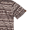 LAZY J RANCH WEAR AZTEC PRINT PERFORMANCE GREY - MENS POLO  - LJ-2530A