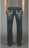 ROCK REVIVAL LANDYN STRAIGHT LEG DARK WASH - MENS JEANS  - RP5692J202
