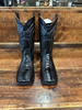 DILIGENCIA BLACK OSTRICH LEG - BOOT MENS WESTERN - OSTRICH LEG