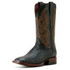 ARIAT CASH BLACK FULL QUILL OSTRICH - BOOT MENS WESTERN - 10063776