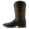 ARIAT CASH BLACK FULL QUILL OSTRICH - BOOT MENS WESTERN - 10063776