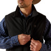ARIAT FIELD INSULATED BLACK VEST - MEN VESTS  - 10062517