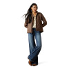 ARIAT TEAM SOFTSHELL FAUX LEATHER BR - LADIES JACKET  - 10062795