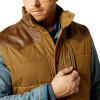 ARIAT WESTERN QUILTED CUB KHAKI - LADIES VESTS  - 10062439