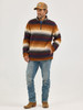 WRANGLER SHERPA 1/4 ZIP MULTI STRIPE - MENS JACKET  - 112368190