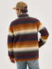 WRANGLER SHERPA 1/4 ZIP MULTI STRIPE - MENS JACKET  - 112368190