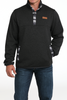 CINCH CHARCOAL FLEECE PULLOVER - MEN SWEATER  - MWK1534008