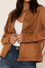FRINGE CAMEL  PRINT - LADIES JACKET  - FRINGE-MTO-CAMEL
