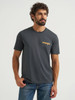 WRANGLER BUCKING BRONCO WASHED BLACK - MENS TEE  - 112368424