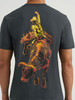 WRANGLER BUCKING BRONCO WASHED BLACK - MENS TEE  - 112368424