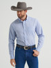 WRANGLER RELAXED FIT SLATE BLUE PLAID - MENS SHIRT  - 112369441