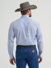 WRANGLER RELAXED FIT SLATE BLUE PLAID - MENS SHIRT  - 112369441
