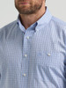 WRANGLER RELAXED FIT SLATE BLUE PLAID - MENS SHIRT  - 112369441