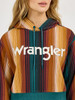 WRANGLER RETRO AMERICANA HOODIE TEAL - LADIES HOODIE  - 112371645