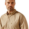 ARIAT TEAM PENN FITTED KHAKI PRINT - MENS SHIRT  - 10065812