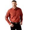 ARIAT TEAM PORTER BRICK RED PRINT - MENS SHIRT  - 10065813