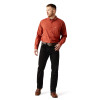 ARIAT TEAM PORTER BRICK RED PRINT - MENS SHIRT  - 10065813