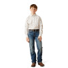 ARIAT THELL WHITE CLASSIC FIT PRINT - KIDS BOYS SHIRT - 10065987