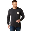ARIAT CIRCLE A CHARCOAL HEATHER - MENS SHIRT  - 10065903