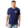 ARIAT MESA MOTIF LOCKUP BLUE - MENS TEE  - 10065904