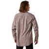 ARIAT WF ATLAS FITTED BROWN PLAID - MENS SHIRT  - 10065777