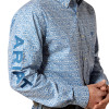 ARIAT TEAM PARKS FITTED BLUE/NAVY - MENS SHIRT  - 10065811