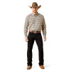 ARIAT TEAM PETER CLASSIC KHAKI/WHITE - MENS SHIRT  - 10065814