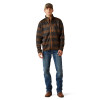 ARIAT CALDWELL FULL ZIP BROWN - MEN SWEATER  - 10062605