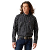 ARIAT FELIX FITTED BLACK PRINT - MENS SHIRT  - 10065785