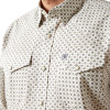 ARIAT FENN WHITE CLASSIC FIT PRINT - MENS SHIRT  - 10065784