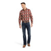 ARIAT KAYLEEN AZTEC SAMBA RED - MENS SHIRT  - 10042331