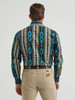 WRANGLER CHECOTAH TURQUOISE BELT PRINT - MENS SHIRT  - 112369467