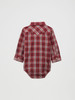 WRANGLER BABY BOY ONESIE BURGUNDY PLAID - KIDS BOYS SHIRT - 112369545