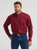 WRANGLER GEORGE STRAIT BURGUNDY WINE - MENS SHIRT  - 112369627