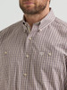 WRANGLER GEORGE STRAIT PURPLE TAN PLAID - MENS SHIRT  - 112369635