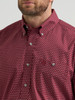 WRANGLER GEORGE STRAIT BURGUNDY DOT - MENS SHIRT  - 112369639