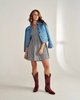 TECOVAS ANNIE SCARLET COWHIDE - BOOT LADIES  - W20007SCR