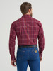 WRANGLER WRINKLE RESIST GARNET PLAID - MENS SHIRT  - 112369263