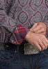 STETSON WINE MEDALLION PAISLEY - MENS SHIRT  - 11-001-0425-6046WI