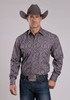 STETSON WINE MEDALLION PAISLEY - MENS SHIRT  - 11-001-0425-6046WI