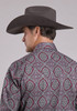 STETSON WINE MEDALLION PAISLEY - MENS SHIRT  - 11-001-0425-6046WI